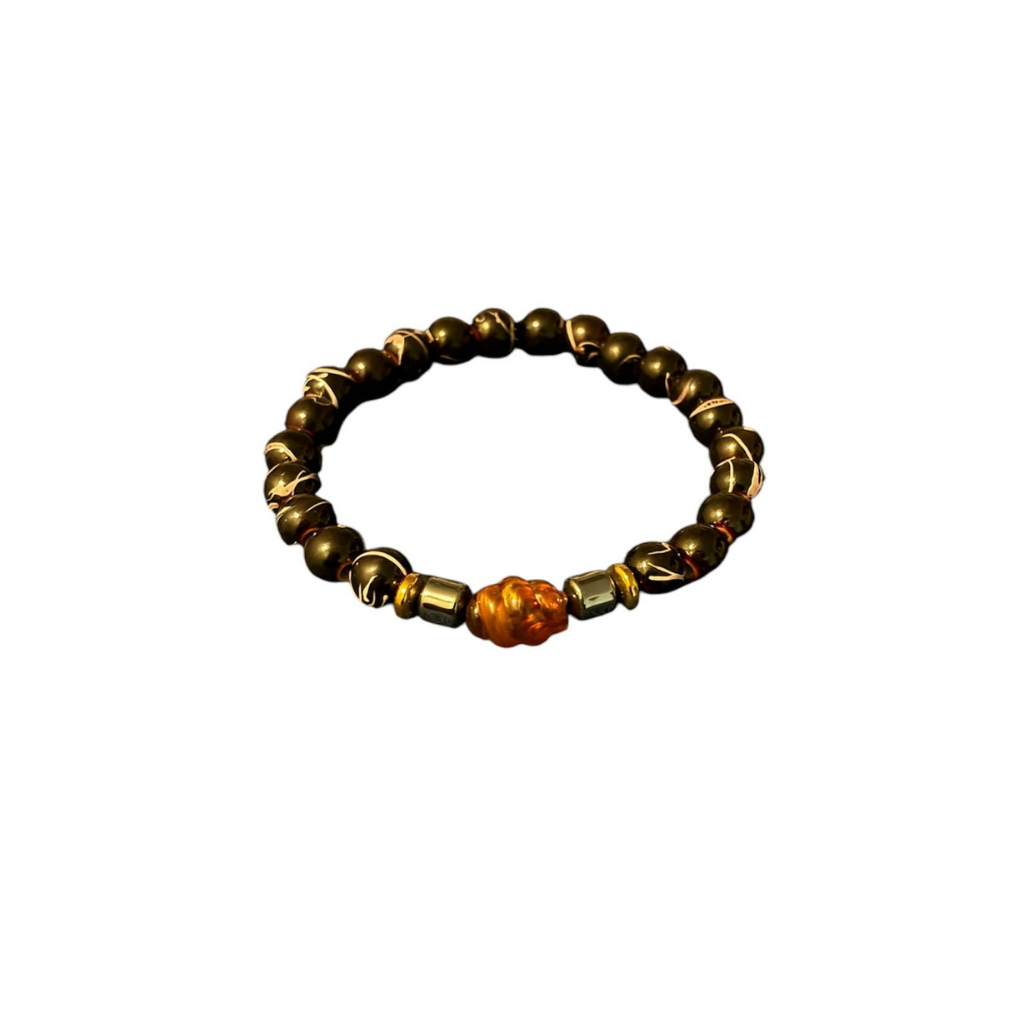 Deep Brown Hand Bead