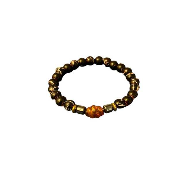 Deep Brown Hand Bead Hover Image