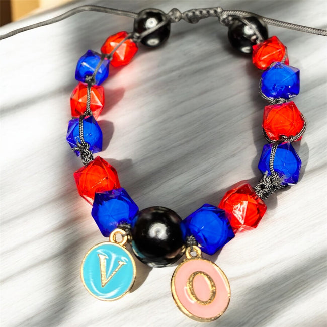 Custom Initial Threaded Bracelet Main Image