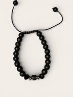 Matte Black Threaded Bracelet